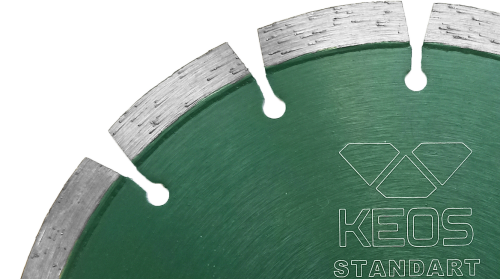 Диск алмазный KEOS Standart сплошной (керамогранит) 250мм/25,4/22,23 (DBS01.250)